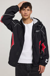 Venom Panelled Track Jacket Black/Red